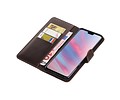 BAOHU Zakelijke Book Case Telefoonhoesje Geschikt voor de Huawei Y9 2019 - Portemonnee Hoesje - Pasjeshouder Wallet Case - Mocca