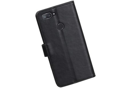 BAOHU Zakelijke Book Case Telefoonhoesje - Portemonnee Hoesje - Pasjeshouder Wallet Case - Geschikt voor XiaoMi Mi 8 Lite - Zwart