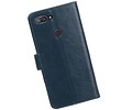 BAOHU Zakelijke Book Case Telefoonhoesje - Portemonnee Hoesje - Pasjeshouder Wallet Case - Geschikt voor XiaoMi Mi 8 Lite - Blauw