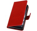 BAOHU Zakelijke Book Case Telefoonhoesje - Portemonnee Hoesje - Pasjeshouder Wallet Case - Geschikt voor XiaoMi Mi 8 Lite - Rood