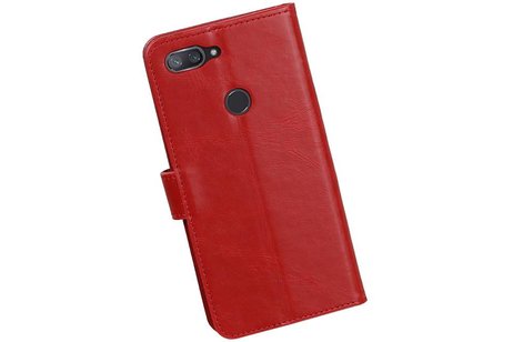 Zakelijke Bookstyle Hoesje voor XiaoMi Mi 8 Lite Rood