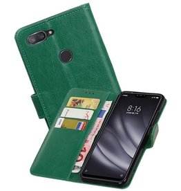 BAOHU Zakelijke Bookstyle Hoesje XiaoMi Mi 8 Lite Groen