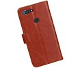 BAOHU Zakelijke Book Case Telefoonhoesje - Portemonnee Hoesje - Pasjeshouder Wallet Case - Geschikt voor XiaoMi Mi 8 Lite - Bruin
