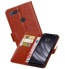 BAOHU Zakelijke Bookstyle Hoesje XiaoMi Mi 8 Lite Bruin