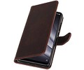 BAOHU Zakelijke Book Case Telefoonhoesje - Portemonnee Hoesje - Pasjeshouder Wallet Case - Geschikt voor XiaoMi Mi 8 Lite - Mocca