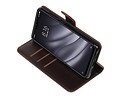 BAOHU Zakelijke Book Case Telefoonhoesje - Portemonnee Hoesje - Pasjeshouder Wallet Case - Geschikt voor XiaoMi Mi 8 Lite - Mocca