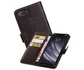 BAOHU Zakelijke Book Case Telefoonhoesje - Portemonnee Hoesje - Pasjeshouder Wallet Case - Geschikt voor XiaoMi Mi 8 Lite - Mocca