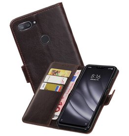 BAOHU Zakelijke Bookstyle Hoesje XiaoMi Mi 8 Lite Mocca