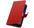 BAOHU Zakelijke Book Case Telefoonhoesje Geschikt voor de XiaoMi Redmi Note 6 Pro - Portemonnee Hoesje - Pasjeshouder Wallet Case - Rood