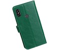 Zakelijke Bookstyle Hoesje voor XiaoMi Redmi Note 6 Pro Groen