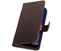 Zakelijke Bookstyle Hoesje voor XiaoMi Redmi Note 6 Pro Mocca