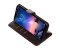 BAOHU Zakelijke Book Case Telefoonhoesje Geschikt voor de XiaoMi Redmi Note 6 Pro - Portemonnee Hoesje - Pasjeshouder Wallet Case - Mocca
