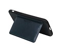 BAOHU Staand Back Cover met 1 Pasjeshouder Hoesje Geschikt voor iPhone XR Navy