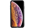 Staand Back Cover 1 Pasjes voor iPhone XS Max Zwart