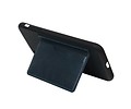 BAOHU Staand Back Cover met 1 Pasjeshouder Hoesje Geschikt voor iPhone XS Max Navy