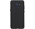 Hexagon Hard Case voor Samsung Galaxy A8 Plus 2018 Zwart