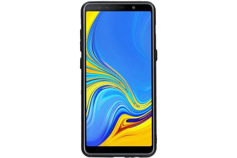 Hexagon Hard Case voor Samsung Galaxy A8 Plus 2018 Zwart
