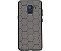 Hexagon Hard Case voor Samsung Galaxy A8 Plus 2018 Grijs