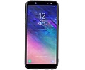 BAOHU Staand Back Cover met 1 Pasjeshouder Hoesje Geschikt voor Samsung Galaxy A6 2018 Bruin