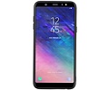 Staand Back Cover 1 Pasjes voor Galaxy A6 Plus 2018 Bruin