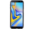 BAOHU Staand Back Cover met 1 Pasjeshouder Hoesje Geschikt voor Samsung Galaxy J6 Plus Bruin