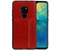 BAOHU Staand Back Cover met 1 Pasjeshouder Hoesje Geschikt voor Huawei Mate 20 Rood