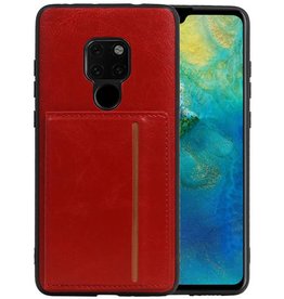 BAOHU Staand Back Cover 1 Pasjes Huawei Mate 20 Rood