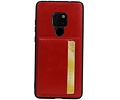 BAOHU Staand Back Cover met 1 Pasjeshouder Hoesje Geschikt voor Huawei Mate 20 Rood