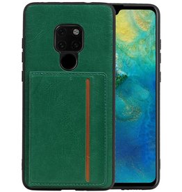 BAOHU Staand Back Cover 1 Pasjes Huawei Mate 20 Groen