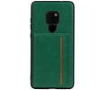 BAOHU Staand Back Cover met 1 Pasjeshouder Hoesje Geschikt voor Huawei Mate 20 Groen