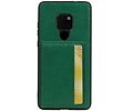 BAOHU Staand Back Cover met 1 Pasjeshouder Hoesje Geschikt voor Huawei Mate 20 Groen