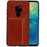 BAOHU Staand Back Cover 1 Pasjes Huawei Mate 20 Bruin