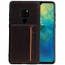 BAOHU Staand Back Cover 1 Pasjes Huawei Mate 20 Mocca