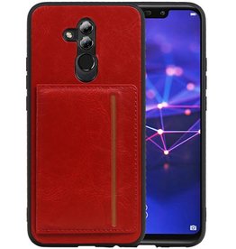 BAOHU Staand Back Cover 1 Pasjes Huawei Mate 20 Lite Rood