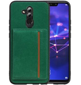 BAOHU Staand Back Cover 1 Pasjes Huawei Mate 20 Lite Groen