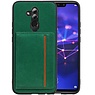 BAOHU Staand Back Cover 1 Pasjes Huawei Mate 20 Lite Groen