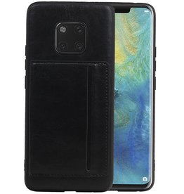 BAOHU Staand Back Cover 1 Pasjes Huawei Mate 20 Pro Zwart