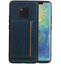 BAOHU Staand Back Cover 1 Pasjes Huawei Mate 20 Pro Navy