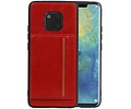 Staand Back Cover 1 Pasjes voor Huawei Mate 20 Pro Rood