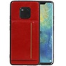 BAOHU Staand Back Cover 1 Pasjes Huawei Mate 20 Pro Rood
