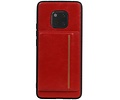 Staand Back Cover 1 Pasjes voor Huawei Mate 20 Pro Rood