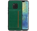 BAOHU Staand Back Cover met 1 Pasjeshouder Hoesje Geschikt voor Huawei Mate 20 Pro Groen
