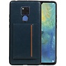 BAOHU Staand Back Cover 1 Pasjes Huawei Mate 20 X Navy