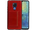 BAOHU Staand Back Cover met 1 Pasjeshouder Hoesje Geschikt voor Huawei Mate 20 X Rood