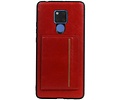 Staand Back Cover 1 Pasjes voor Huawei Mate 20 X Rood