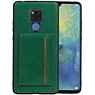 BAOHU Staand Back Cover 1 Pasjes Huawei Mate 20 X Groen