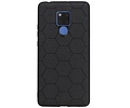 BAOHU Hexagon Hard Case - Telefoonhoesje - Backcover Hoesje - achterkant hoesje - Geschikt voor Huawei Mate 20 X - Zwart