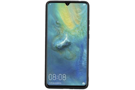 Hexagon Hard Case - Telefoonhoesje - Backcover Hoesje - achterkant hoesje - Geschikt voor Huawei Mate 20 X - Zwart