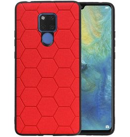 BAOHU Hexagon Hard Case Huawei Mate 20 X Rood