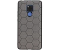 BAOHU Hexagon Hard Case - Telefoonhoesje - Backcover Hoesje - achterkant hoesje - Geschikt voor Huawei Mate 20 X - Grijs